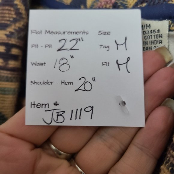 Vintage Flashback Cotton Woven Yellow Navaho Jacket Size M - Picture 12 of 12